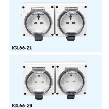 (IP66) Two Weatherproof Switch Socket Series