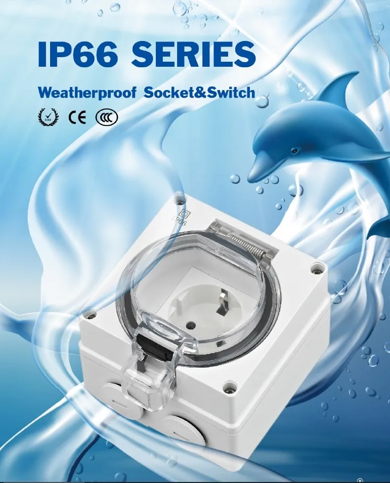 (IP66) Two Weatherproof Switch Socket Series