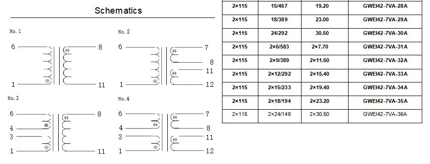 0.5-20W Pin-Type Fan Motor Ei Low Frequency Transformer