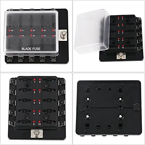 10 Way Blade Fuse Box Fuse Holder Box Block Protection