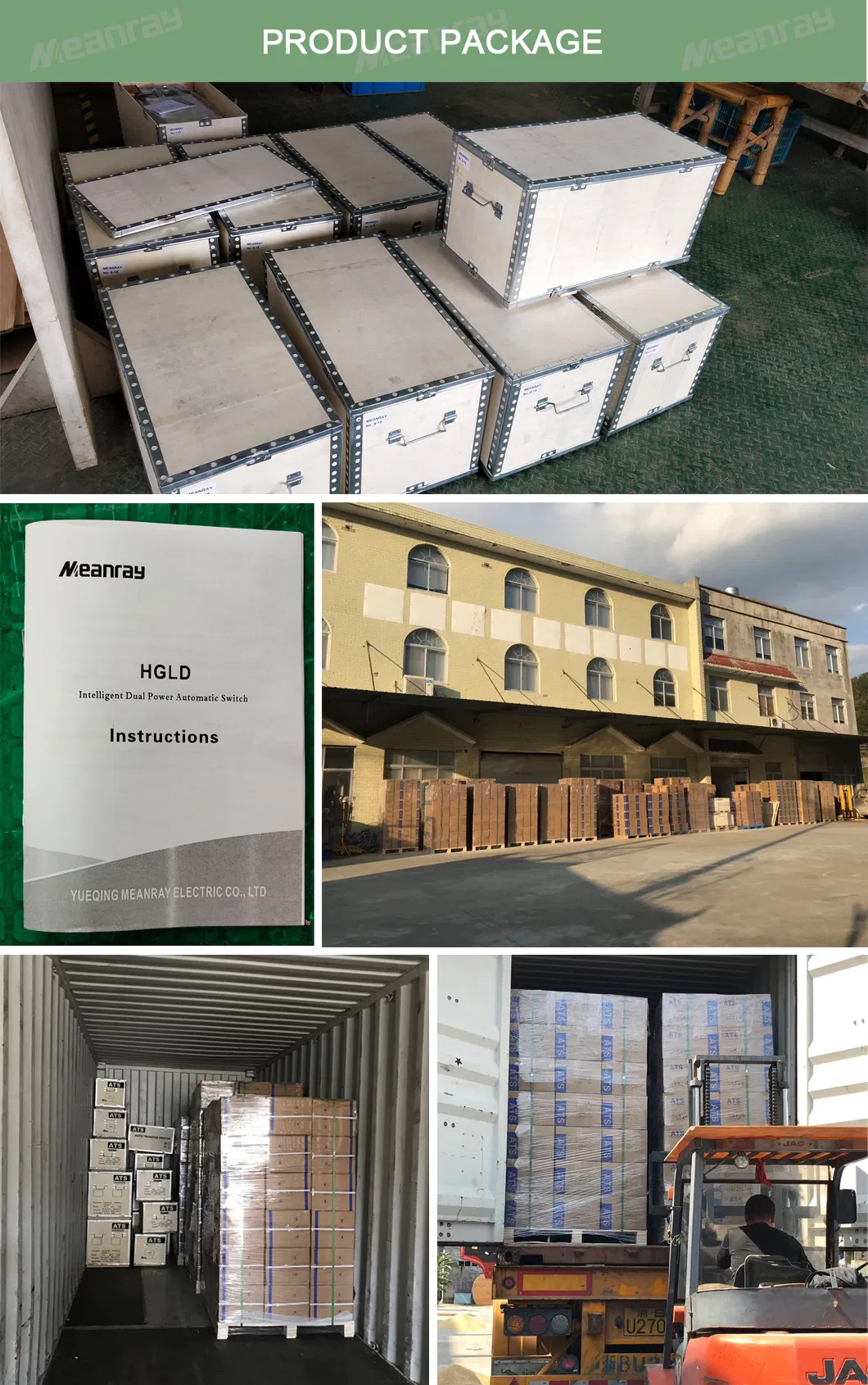 100A 160A 250A 630A 1600A 3p 4p Copper Automatic Transfer Switch ATS