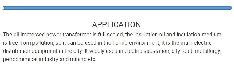15kv Distribution Transformer Oil Immersed Step up Electric Transformer 2mva