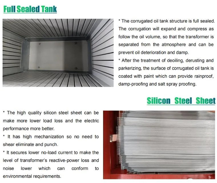 15kv Distribution Transformer Oil Immersed Step up Electric Transformer 2mva