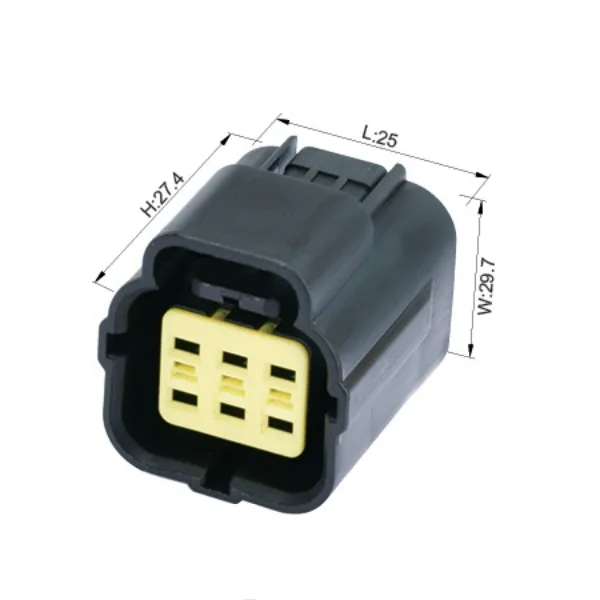 174262-2 6 Way Pin Te AMP Waterproof Female Connector