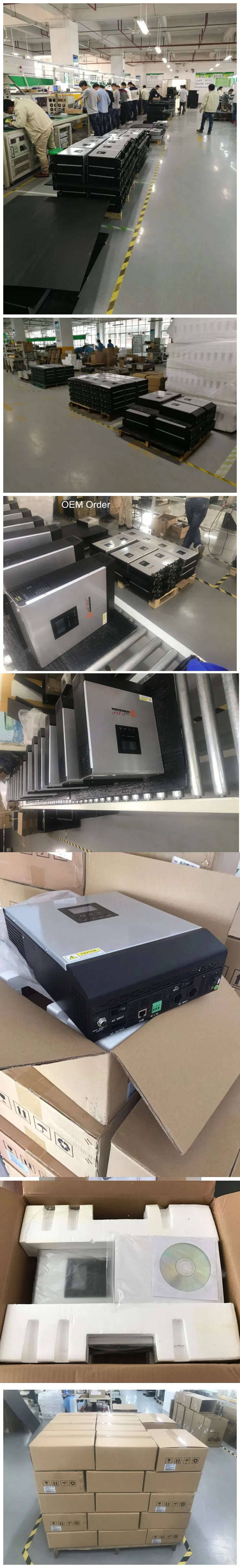 1kVA Inbuilt 50A PWM Solar Controller Pure Sine Wave Hybrid Solar Power System Inverter (QW-1kVA1250)