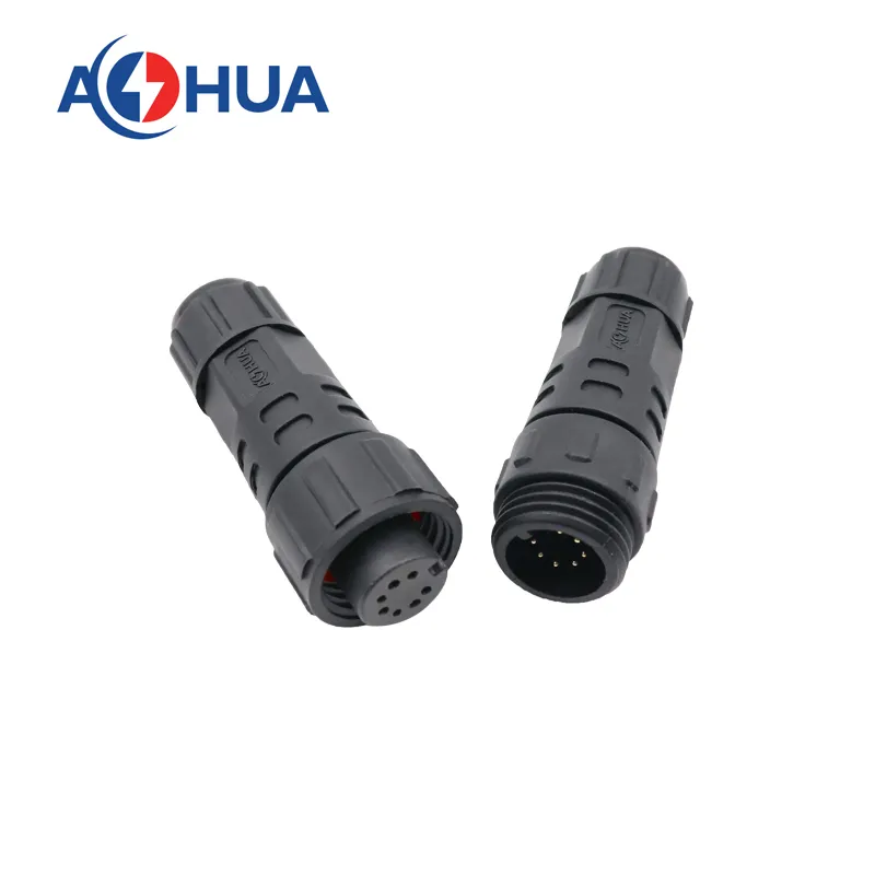 2 3 4 5 6 7 8 9 10 Pin Aohua IP67 Power Waterproof Circular Auto Wire Connector