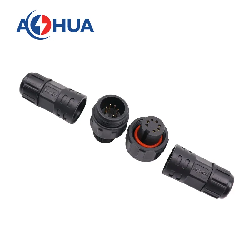 2 3 4 5 6 7 8 9 10 Pin Aohua IP67 Power Waterproof Circular Auto Wire Connector