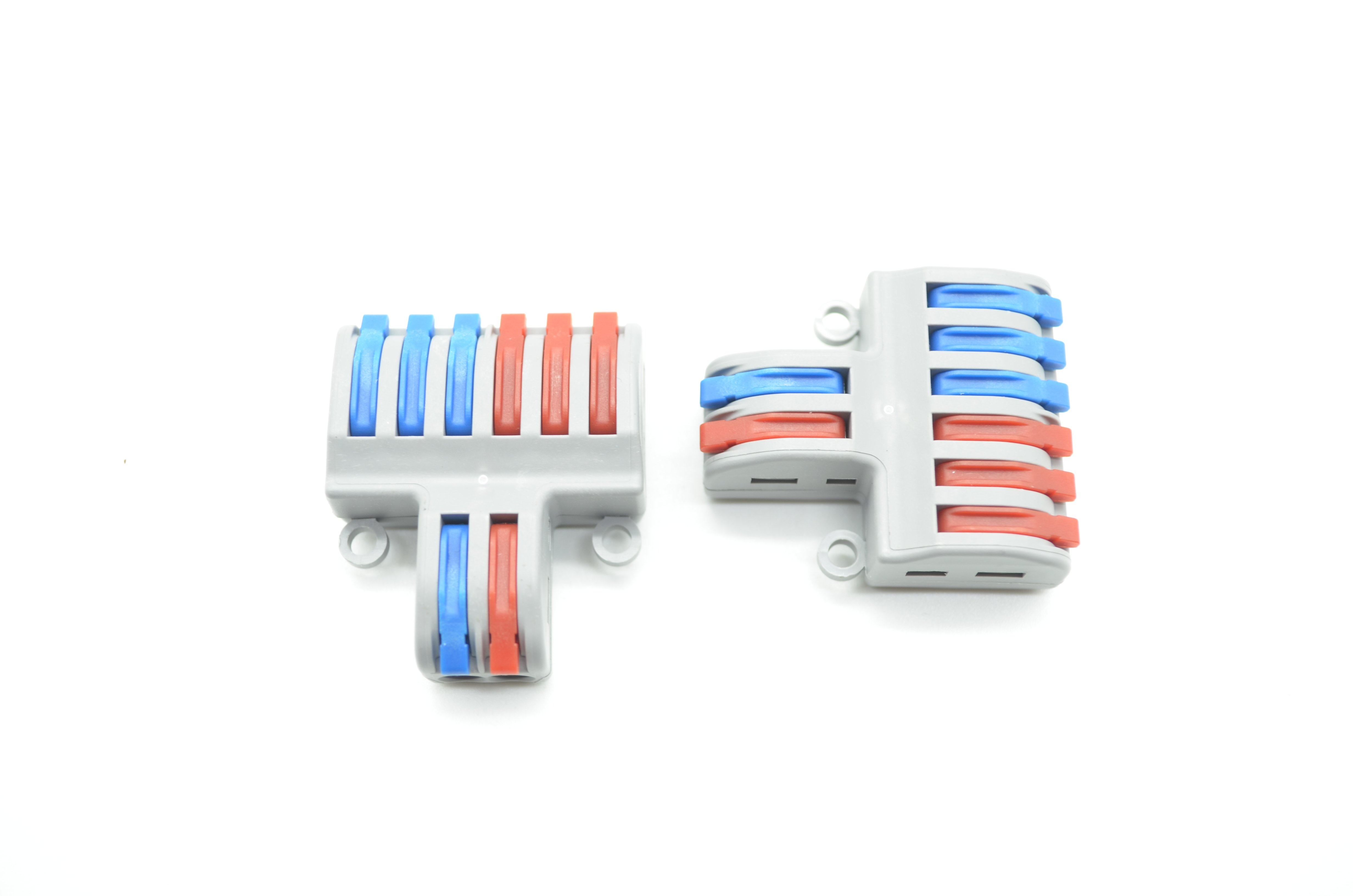 2 in 6 out Gray Splicing Connector with Operating Levers
