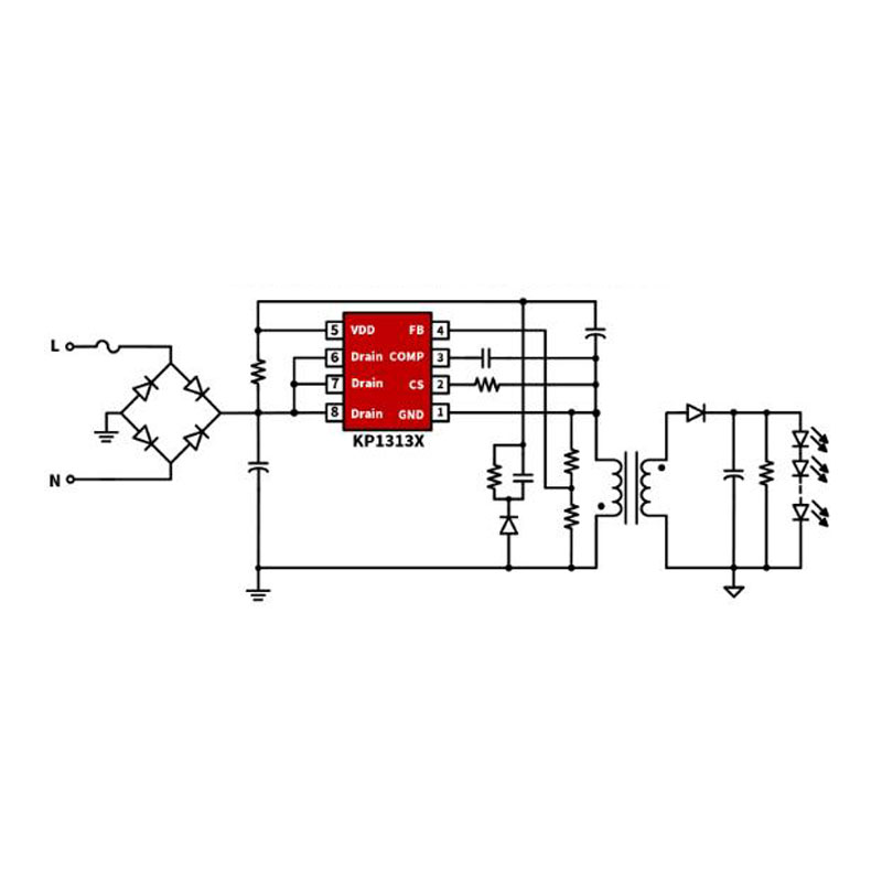 The basic function and structure of ACDC Constant Current Chip