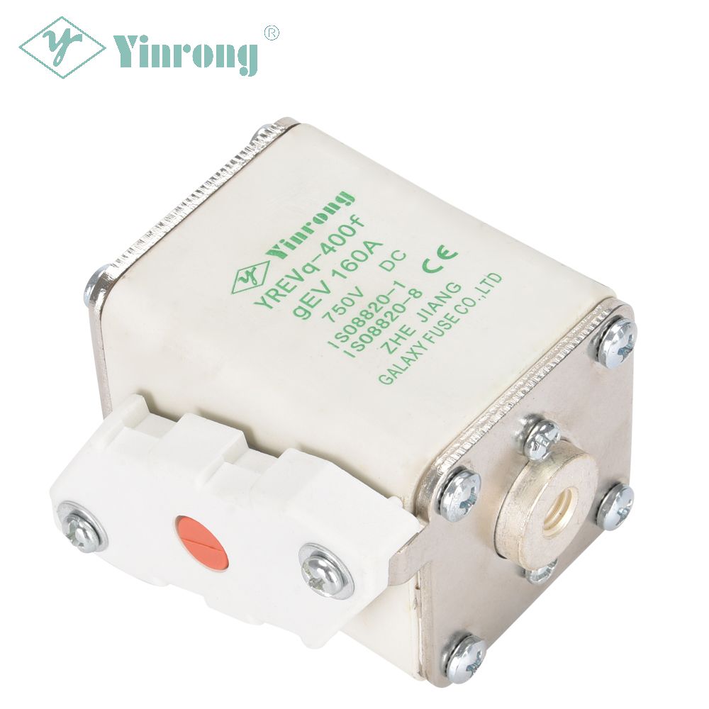What is the Interrupting Rating of the 750V 400A YREVq-400f Fuse for EV and EVSE Protection