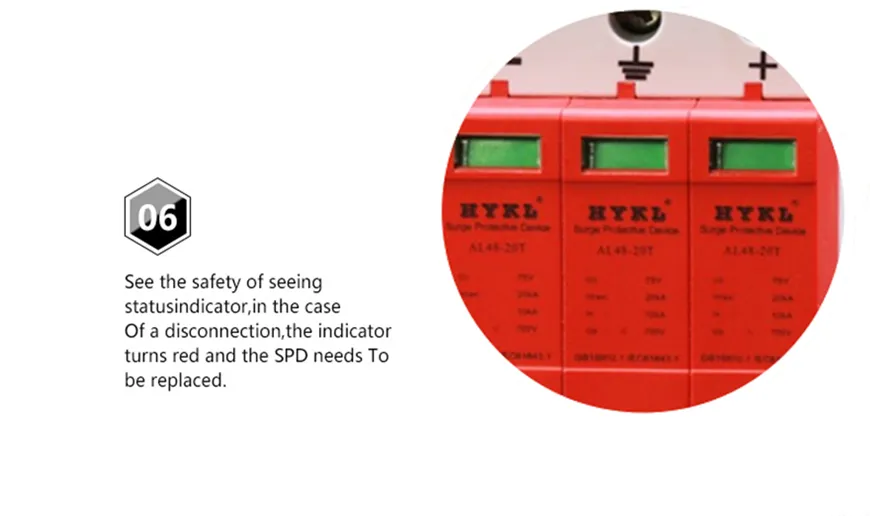 20ka 40ka 3p+Npe 275V AC SPD DIN Rail Lightning Surge Suppressor Arrestor Protective Devices