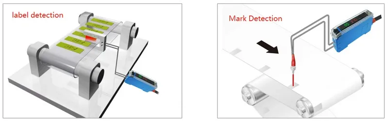 30*500mm Through Beam Reflection Array Fiber Optic Sensors