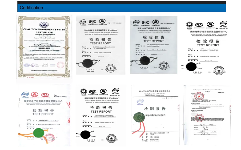 33kv Composite Surge Arrester Lightning Arrester Metal Oxide Gapless Polymer Synthetic Polymeric 11kv 15kv 22kv 33kv 36kv High Voltage Porcelain Ceramic Station