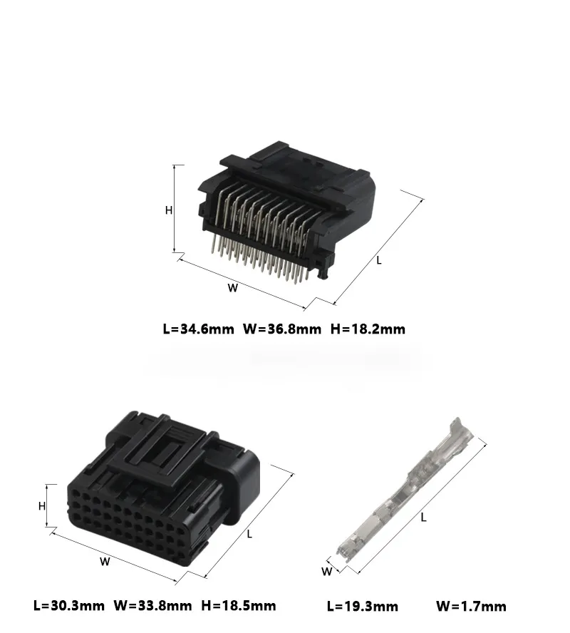 33p DJ7331y-0.6-10/21 Automobile ECU Control System Connector Cable Wiring Harness 6188-4871 6189-7106