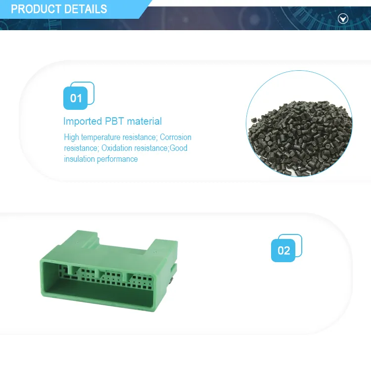 38 Way Green Male Connector for Hyundai Bcm System Harness