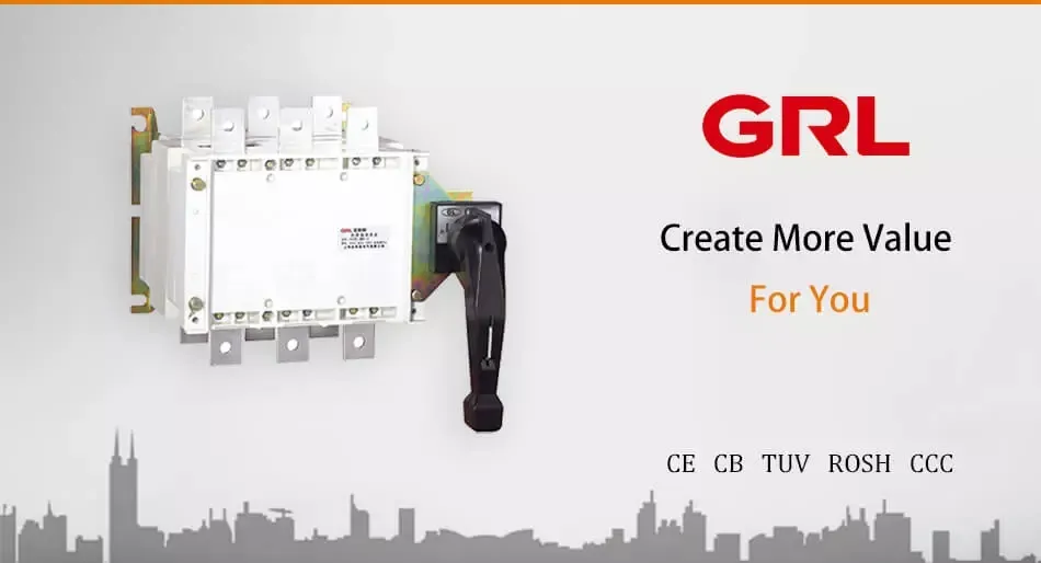 3p 4p Electric 1600A Manual Transfer Switch (MTS)