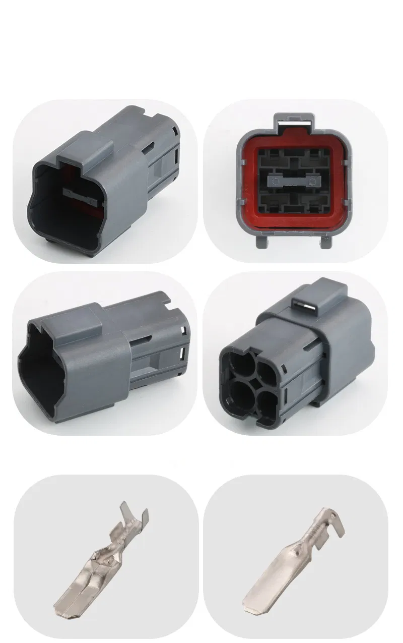 4p 7222 (7123) -6244-40 Waterproof Connector of Accelerator Motor Plug of Automobile Accelerator Motor Can Be Equipped with Cable Wiring Harness