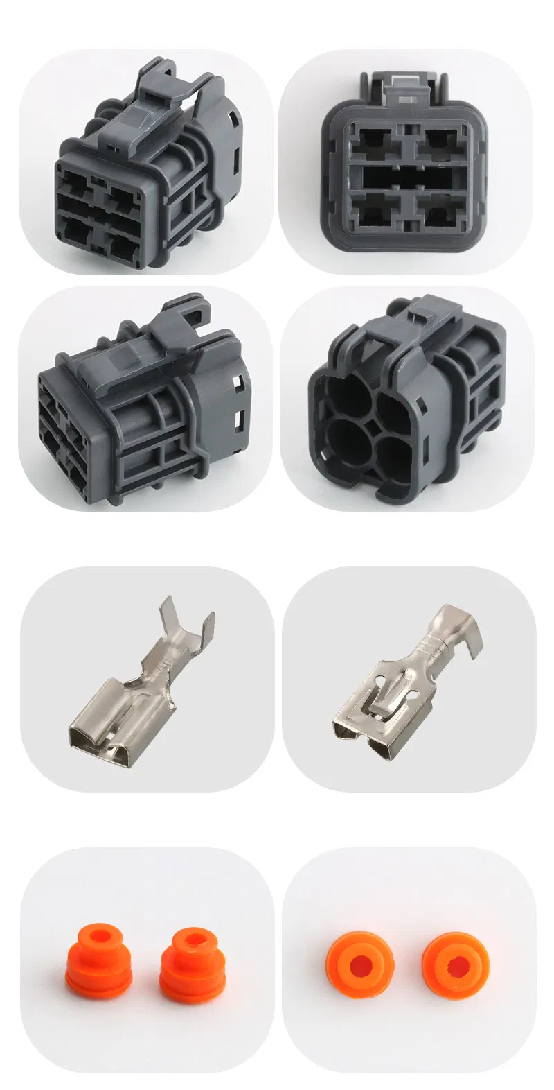 4p 7222 (7123) -6244-40 Waterproof Connector of Accelerator Motor Plug of Automobile Accelerator Motor Can Be Equipped with Cable Wiring Harness