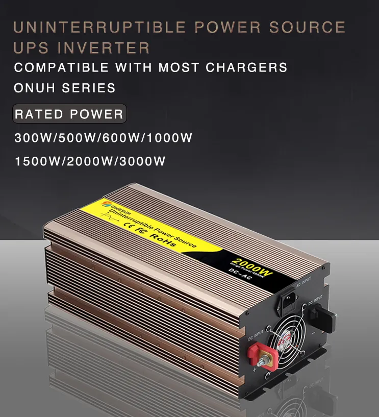 500W on Line UPS 220V Inverter DC to AC Inverter for Battery Charger