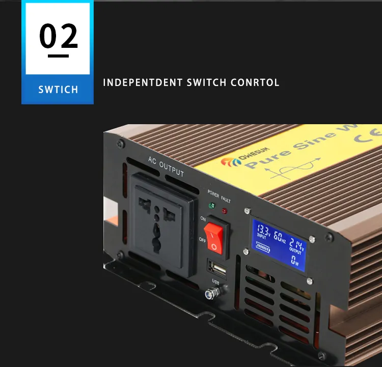 500W on Line UPS 220V Inverter DC to AC Inverter for Battery Charger