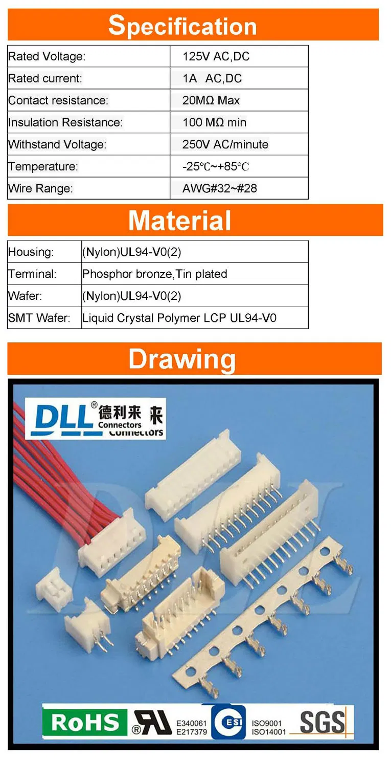 51021 51021-0800 51021-0900 51021-1000 51021-1100 51021-1200 51021-1300 Equivalent Molex Wire to Board Housing Connector
