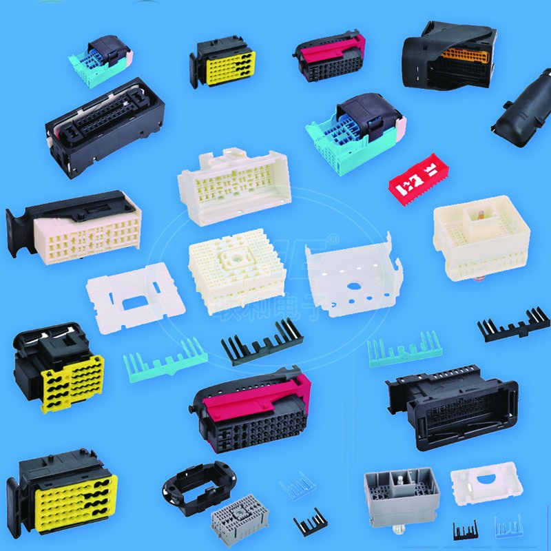 6185- 1179 Female 8 Pin Sealed PBT Automotive Housing Car Connector