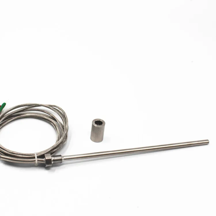 6X50 mm SS304 Probe 2m Glassfiber Cable Wzp-291 PT100 Rtd Sensor