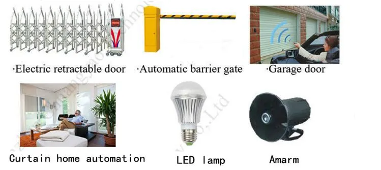 8 Buttons Hanging Fan 433MHz RF Universal Remote Control Kl600-8