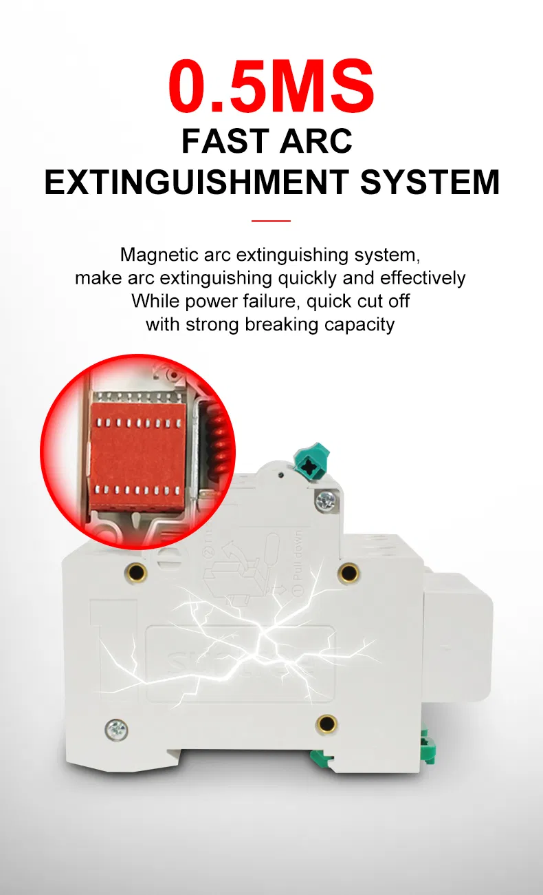 AC Earth Leakage Circuit Breaker Device Single Phase C Curve 20AMP ELCB/RCCB/RCD/MCB Price