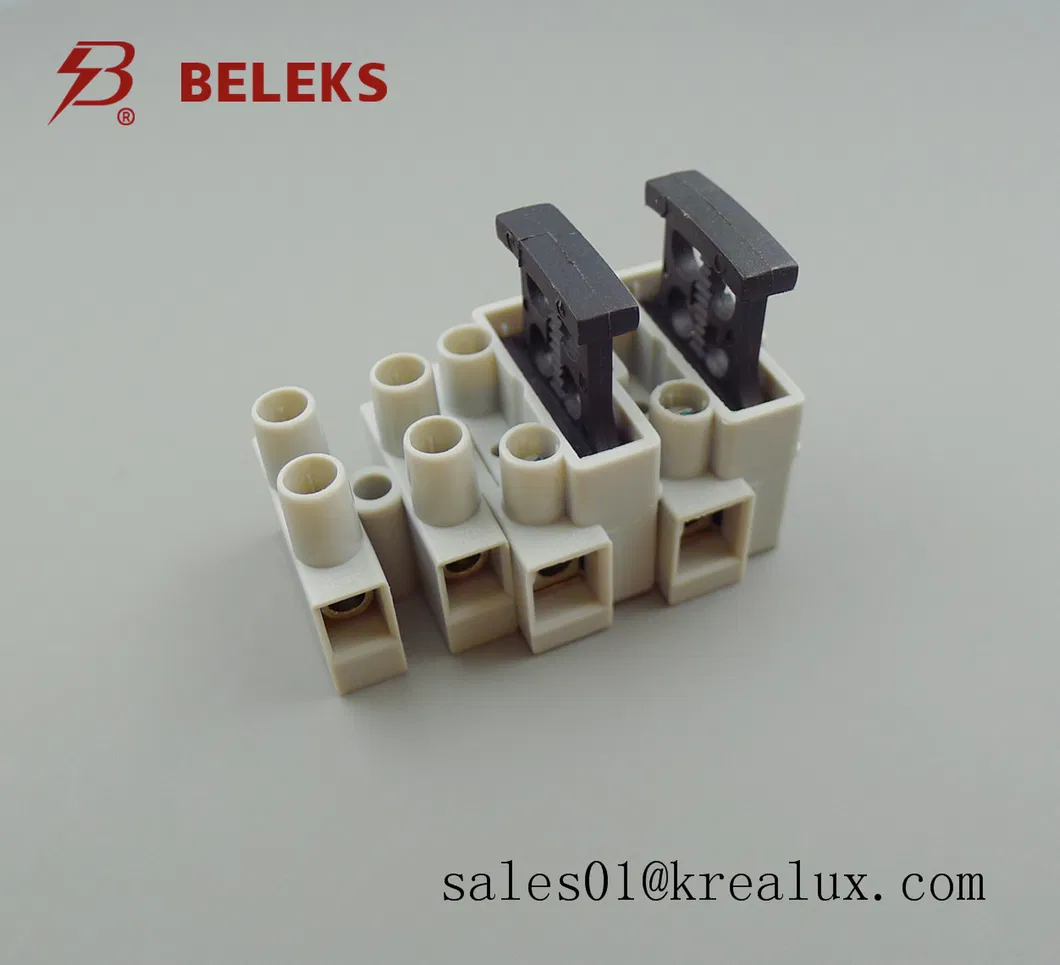 Beleks EU Standard 94-V2 450V Polyamide66 4 Pole Fused Mounting Terminals VDE Ce CQC (FT06-1W+FT06-3W/83)