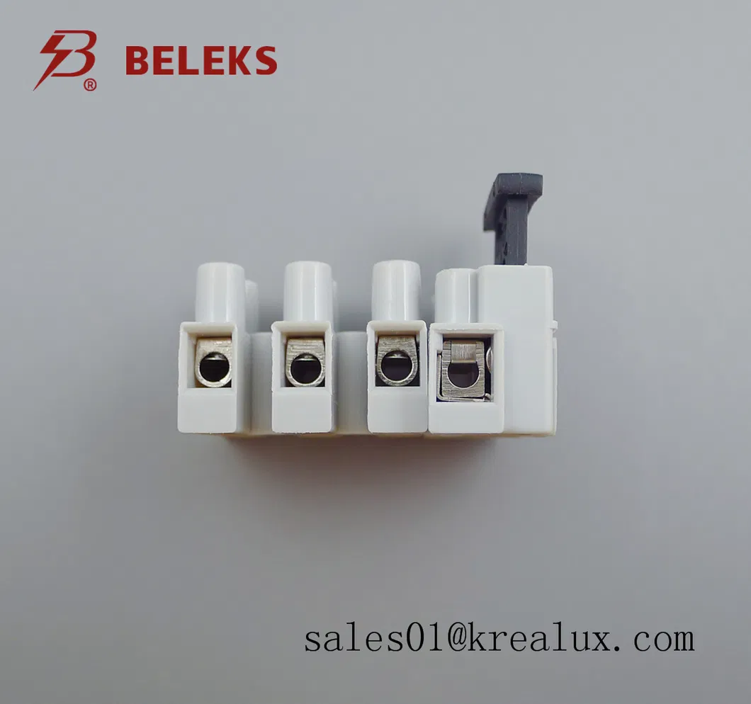 Beleks EU Standard 94-V2 450V Polyamide66 4 Pole Fused Mounting Terminals VDE Ce CQC (FT06-4W/83)
