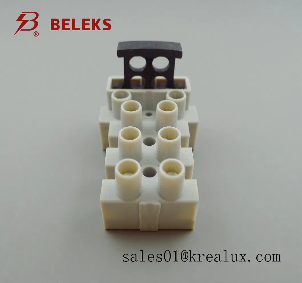 Beleks EU Standard 94-V2 450V Polyamide66 4 Pole Fused Mounting Terminals VDE Ce CQC (FT06-4W/83)