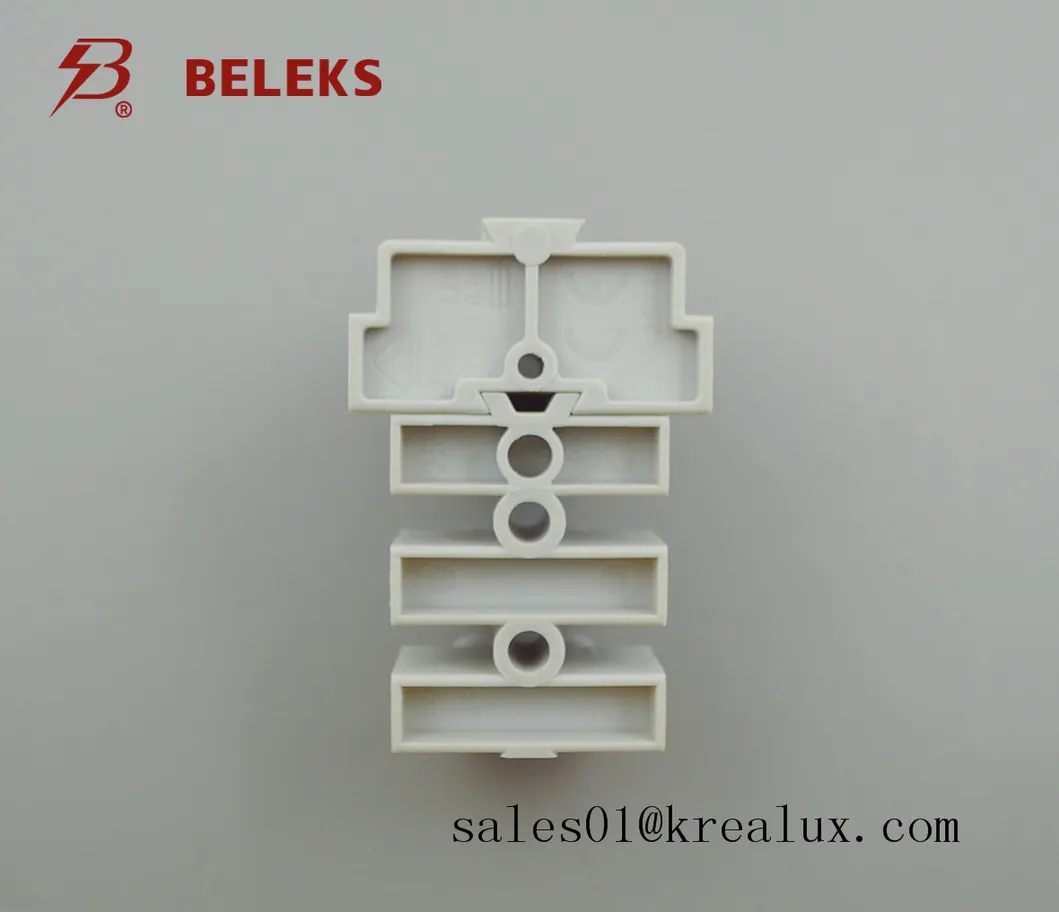 Beleks EU Standard 94-V2 450V Polyamide66 4 Pole Fused Mounting Terminals VDE Ce CQC (FT06-4W/83)