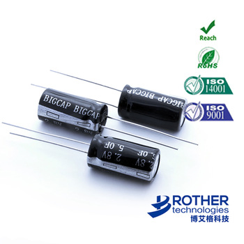 Bigcap 2.7V 22f Radial Series Super Capacitor Battery