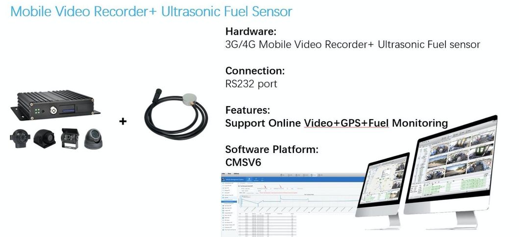 Bluetooth All-in-One Ultrasonic Fuel Level Sensor for Fuel Tank