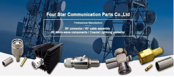 BNC Female Bulkhead Crimp RF Coaxial Connector for Flex-3 Cable