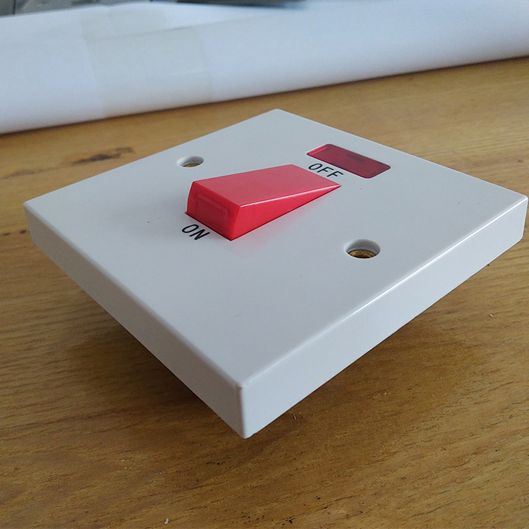 BS 1gang 45A Dp Electrical Light Wall Switch with Neon
