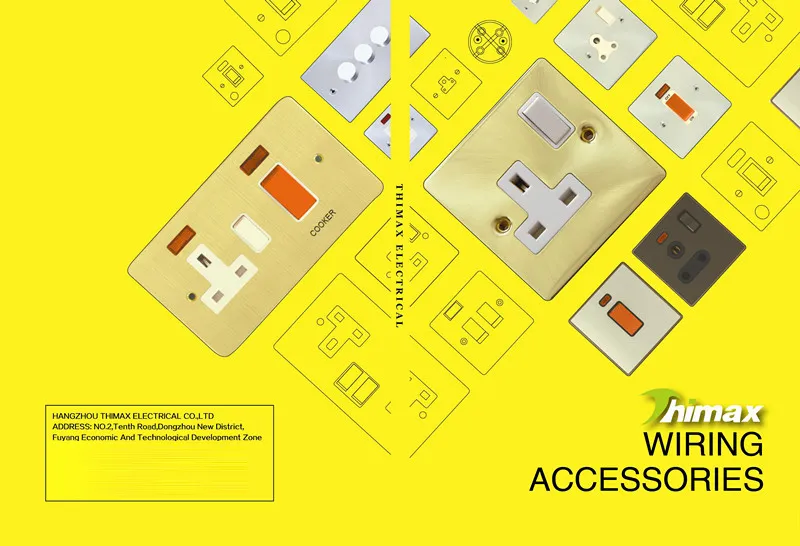 BS En60669-1 45AMP 1gang Double Pole Switch with Neon and Single Plate