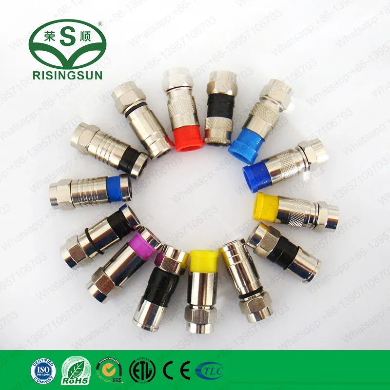 CATV Coaxial Cable Ppc Ex6XL RG6 Compression F Connector