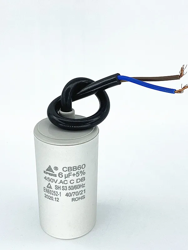 Cbb60 Capacitor/Two Wires/S3 or S0 Class/50/60Hz/AC Motor/Water Pump