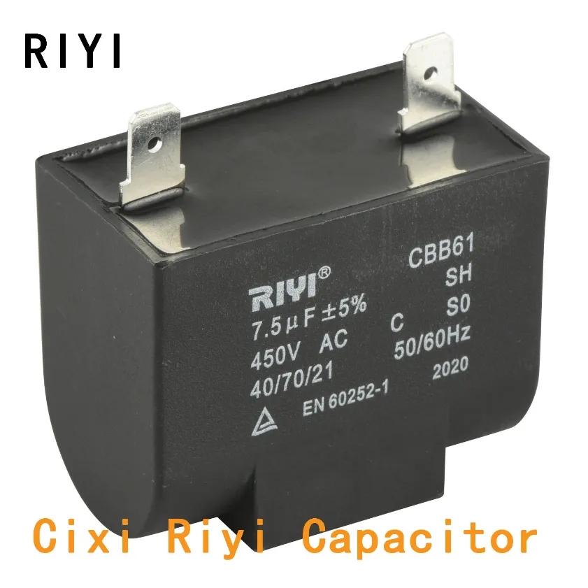 Cbb61 Fan Capacitor 7.5UF 450V S0 with Collar