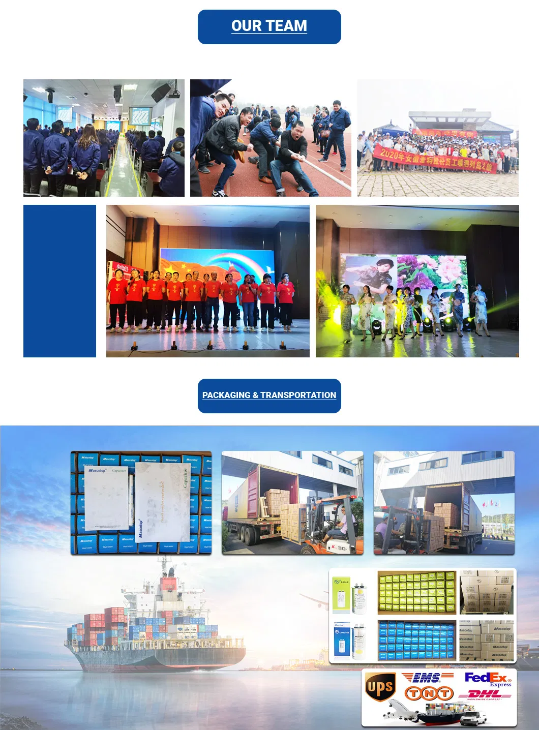 Cbb65 Polypropylene Running Aluminum Capacitor Suitable for Air Conditioner