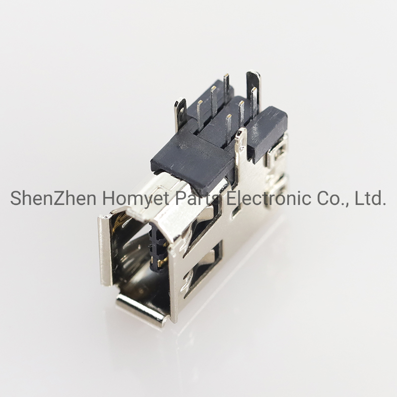 China DIN Socket to USB Adapter Manufacturers Supply Through Hole Right Angle USB 1394 Connectors