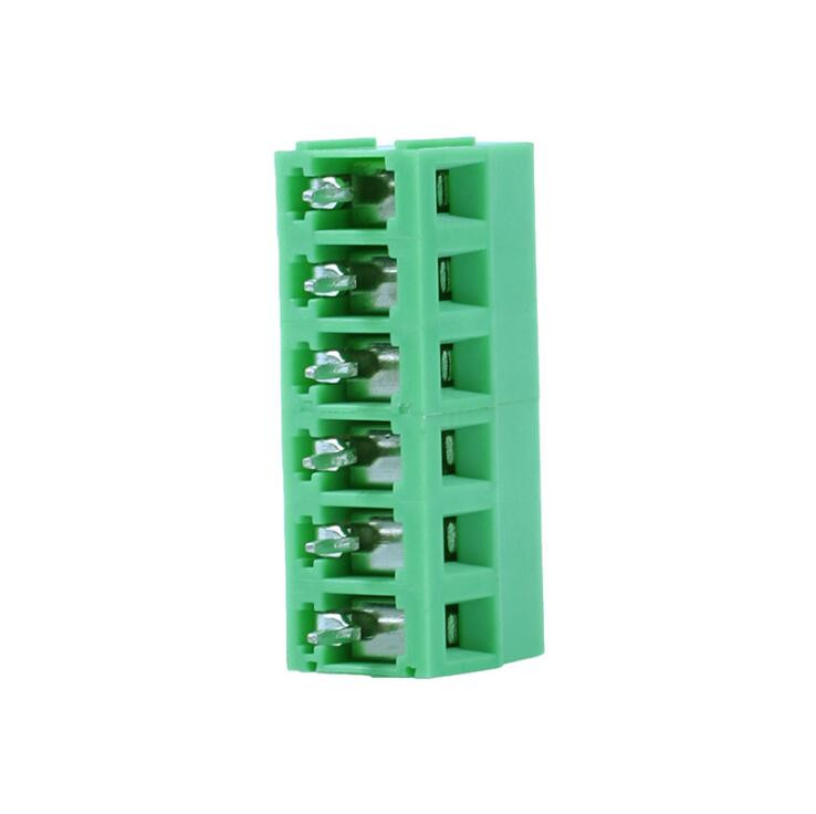 Connector Green Color 5.08mm Pitch 6 Ways Screw Terminal Block