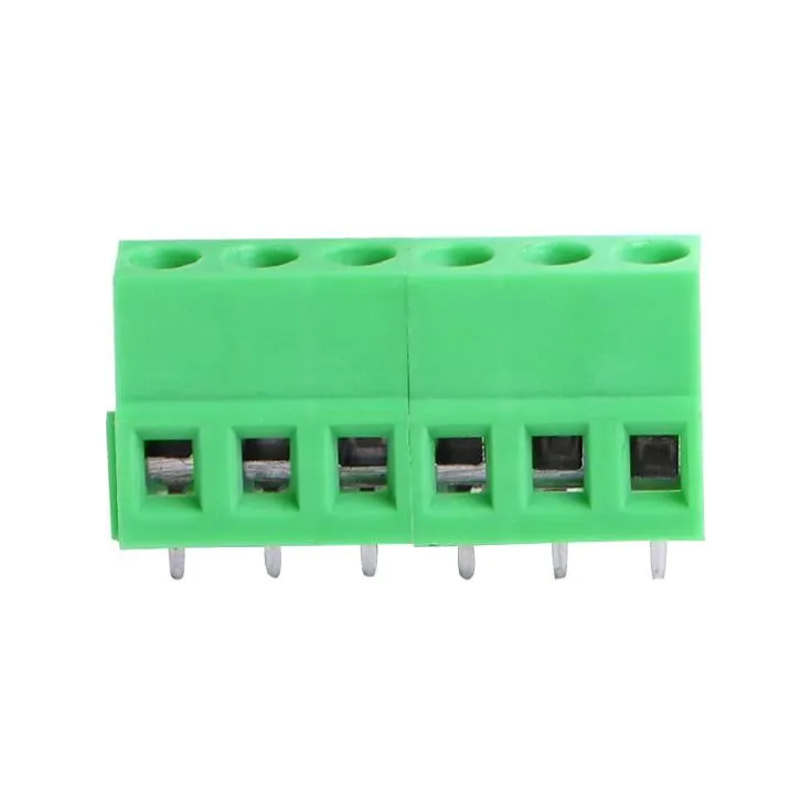 Connector Green Color 5.08mm Pitch 6 Ways Screw Terminal Block