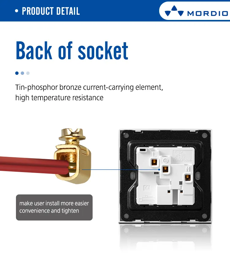 Custom British Brushed Wall Light 1 Gang 1 Way Switch