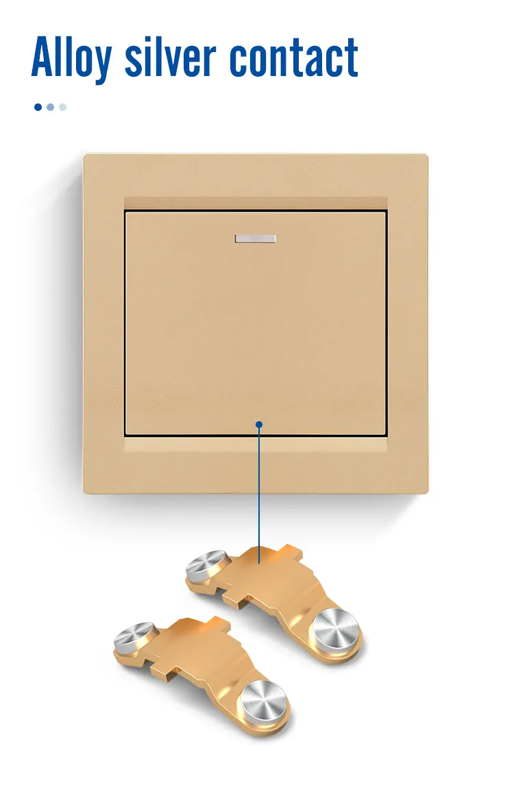 Custom British Brushed Wall Light 1 Gang 1 Way Switch