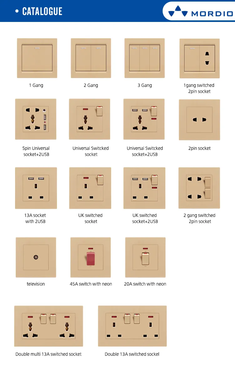 Custom British Brushed Wall Light 1 Gang 1 Way Switch