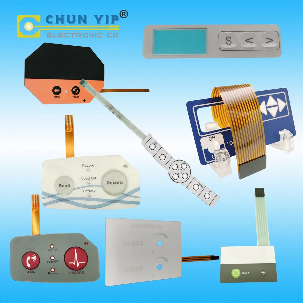 Custom FPC Line Metal Shrapnel Type High Quality Waterproof Frame Membrane Switch Keyboard