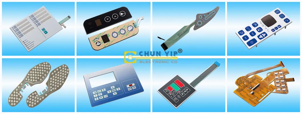 Custom FPC Line Metal Shrapnel Type High Quality Waterproof Frame Membrane Switch Keyboard